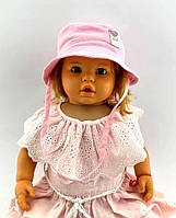Панама дитяча 44 розмір бавовна для хлопчика панамка головні убори рожевий (ПД225)