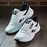 Кросівки Чоловічі Натуральна Шкіра Білі, фото 7