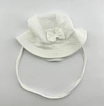 Панама дитяча 44 розмір бавовна для хлопчика панамка головні убори білий (ПД228), фото 2