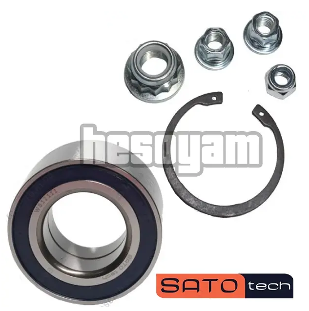 Підшипник передньої маточини Октавія Тур, Гольф 4, Бора, Ауді А3, ТТ, Леон 1 (1J0498625) SATO tech WB12111, фото 1