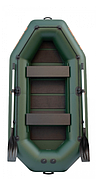 Човен надувний із ПВХ Kolibri К 280 СТ гребний човен для риболовлі 3-місний зі слань-книжкою
