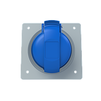 Розетка прихованої проводки ABB 232RAU6 2Р+Е с/п кутова 32А 250В IP44 (2CMA193266R1000)