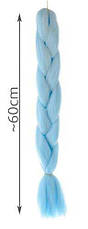 Косички із синтетичного волосся — сині Польща Iso Trade 10349, фото 5