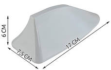 Автомобільна "плавникова" антена — біла Польща Iso Trade 5750, фото 4