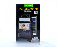 Портативна сонячна станція TV FM GDLite GD-8086 (система з телевізором ТБ ФМ 8086), фото 8