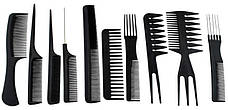 Перукарські гребінці — набір із 10 шт. Польща Iso Trade 2568, фото 3
