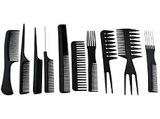 Перукарські гребінці — набір із 10 шт. Польща Iso Trade 2568, фото 5