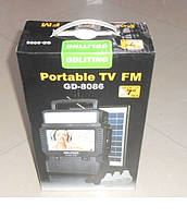 Портативна сонячна станція TV FM GDLite GD-8086 (система з телевізором ТБ ФМ 8086), фото 7