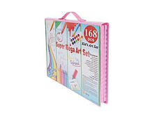 Набір для малювання у валізі 168 шт рожевий Польща Iso Trade 9174, фото 3