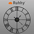 Годинник настінний ретро — чорні Польща Ruhhy 11434, фото 10
