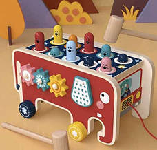 Дерев'яний слон — молоток Kruzzel 20349 Польща Kruzzel 20349, фото 2