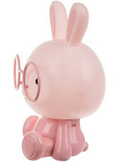 Приліжкова лампа — кролик рожевий 23 см Польща Iso Trade 18070, фото 4