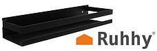 Чорна полиця для ванної Ruhhy 19188 Польща Ruhhy308, фото 2
