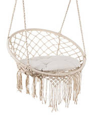 2 м бежеві гойдалки-гнізо з подушкою Польща Malatec 10368, фото 3