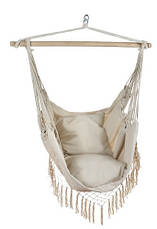 Гамак — бразильський бежевий стілець 150x120 см Польща Malatec 18182, фото 4