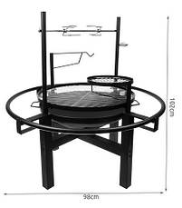 Садовий гриль 5-в-1 з рожном Польща Kaminer 11827, фото 5