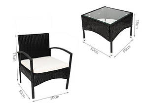 Меблі для саду/балкона з ротанга M11965 Польща Malatec 11965, фото 4