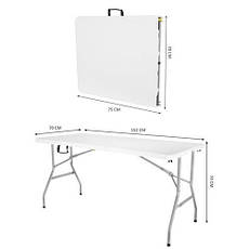 Складаний садовий стіл 152 см SO9997 Польща Malatec 9997, фото 4