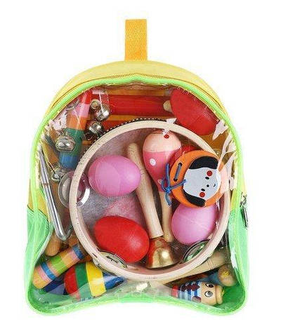 Музичні інструменти — дерев'яні в рюкзаку Польща Kruzzel 9419, фото 1