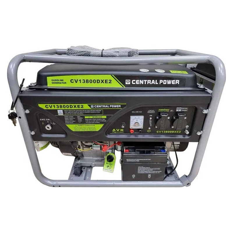 Бензиновий генератор Central Power 8кВт AVR з мідною обмоткою та електростартером, фото 1