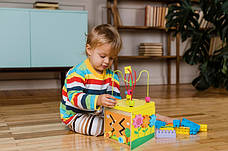 Сортувальник — розвивальний кубик із годинником Польща Kruzzel 9368, фото 2