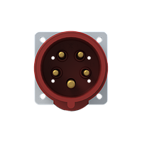 Вилка ABB 416B6 на поверхню 3Р+N+Е с/п пряма 16А 415В IP44 (2CMA193355R1000)