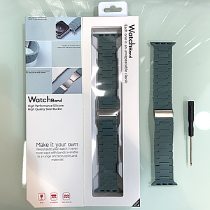 Ремінець Apple Watch 38/40/41 mm Silicone-Steel Buckle Light Green