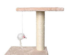 Котяче дерево 90 см бежевий Польща Malatec 7959, фото 4