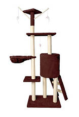 Котяче дерево 138 см коричневе Польща Malatec 7929, фото 5