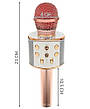 Мікрофон для караоке зі світло-рожевим динаміком Польща Iso Trade 9002, фото 6