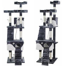 Котяче дерево 170 см сіро-біле Польща Malatec 2781, фото 2