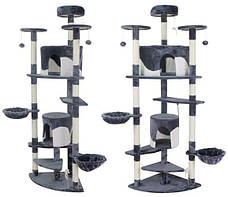 Сіре та біле котяче дерево 200 см Польща Malatec 2782, фото 2