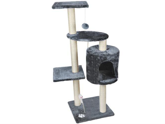 Котяче дерево 110 см сіро-біле Польща Malatec 1978