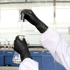 Нітрилові рукавички 100 шт. М — чорний Польща Iso Trade 19464, фото 5