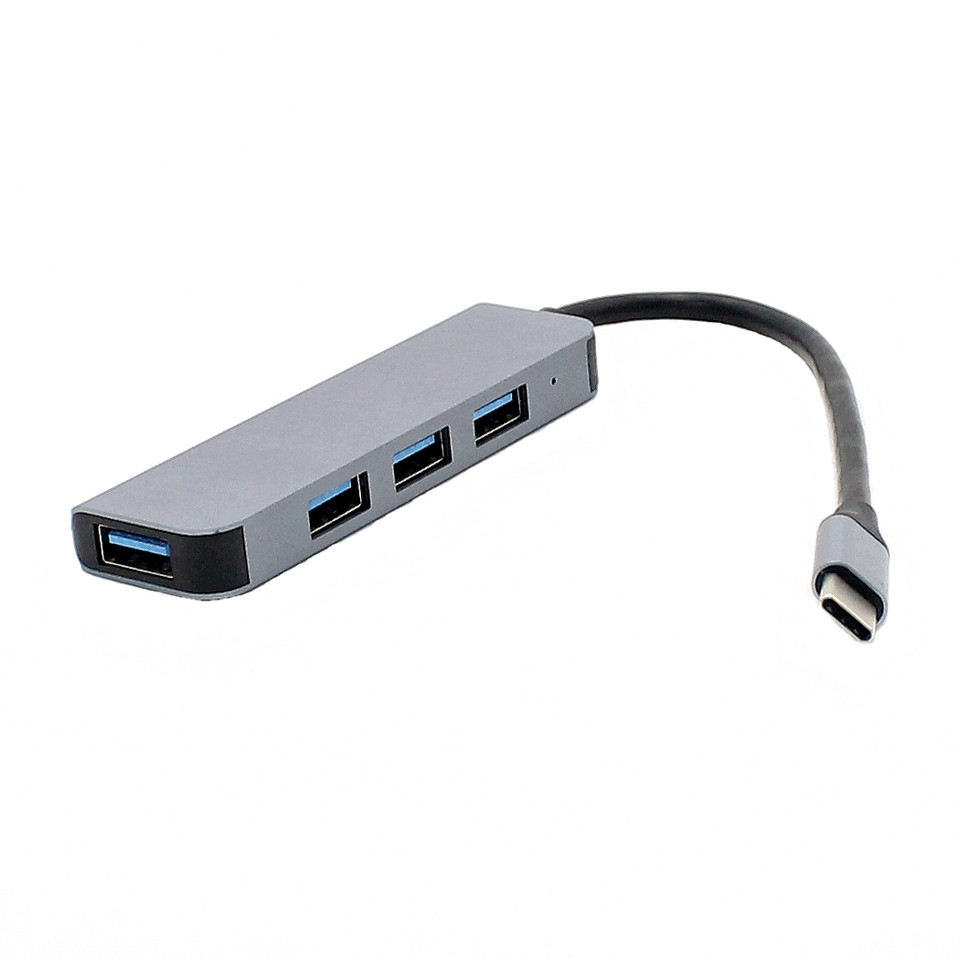 Usb Type C Хаб на 4 порти Hub Adapter ЮСБ Концентратор розгалужувач для ноутбука DK6918