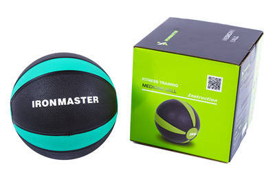 М'яч медбол IronMaster(4/1) 3кг, d=21см, фото 2