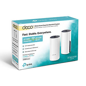 Маршрутизатор TP-Link DECO P9 2PK AC1200+AC1000 2xGE LAN/WAN Powerline MESH (DECO-P9-2-PACK), фото 3