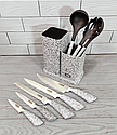 Набір кухонних ножів і кухонного приладдя Benson BN-413 9 предметів набір для кухні, фото 4
