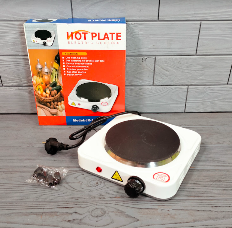 Одноконфоркова електрична плита переносна Hot Plate JX-1010A/ Дискова електроплитка настільна, фото 1