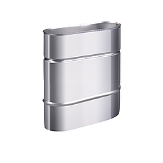 Труба овальна 110х230 мм 0,8 мм 30 см Aisi 321 Stalar (70585)