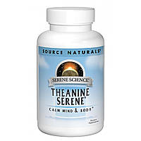 Теанін Серен, Serene Science, Source Naturals, 60 таблеток