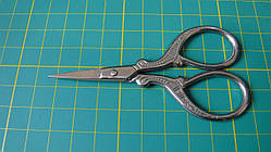 Ножиці для рукоділля. Світле золото, 45х90 мм