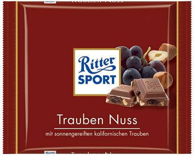 Шоколад Ritter Sport Trauben Nuss, 100 г