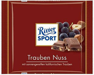 Шоколад Ritter Sport Trauben Nuss, 100 г