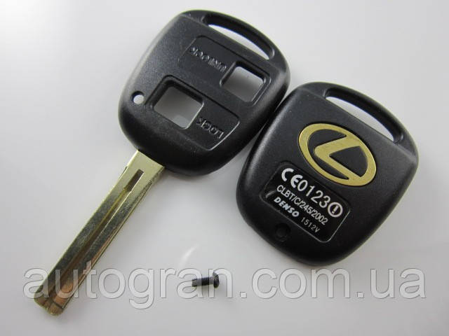 Корпус ключа Lexus 2 кнопки лезо Toy48