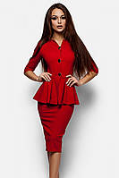 Класичне червоне жіноче плаття S
