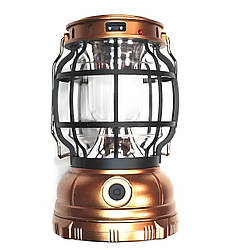 Ліхтар кемпінговий акумуляторний G88 Переносна лампа ліхтарик із сонячною панеллю