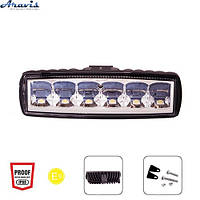 Дополнительные светодиодные фары LED Pulso WLP-18RT2 6Led*3W 160*47*55 18W 6000K дальний