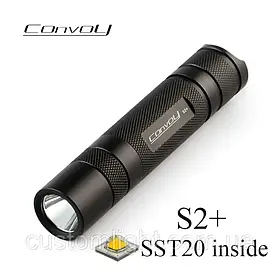Ліхтар Convoy S2+ luminus sst20 6500K 1000Lm  чорний