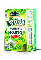 Чай зелений Тянь Шань Мохіто 20 пірамідок із м'ятою, лимоном і лемонграсом